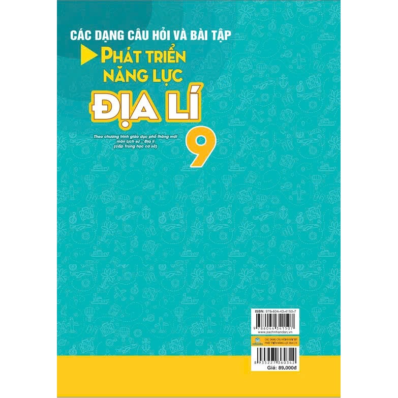 Sách - Các Dạng Câu Hỏi Và Bài Tập Phát Triển Năng Lực Địa Lí 9 - ndbooks