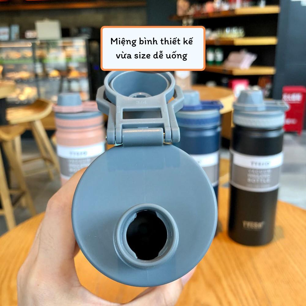 Bình giữ nhiệt TYESO 750ml có quai xách, inox 304 cao cấp, giữ nhiệt nóng - lạnh 8H