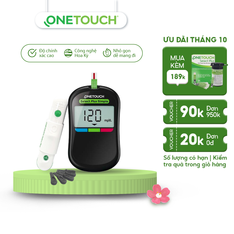 Máy đo đường huyết OneTouch Select Plus Simple