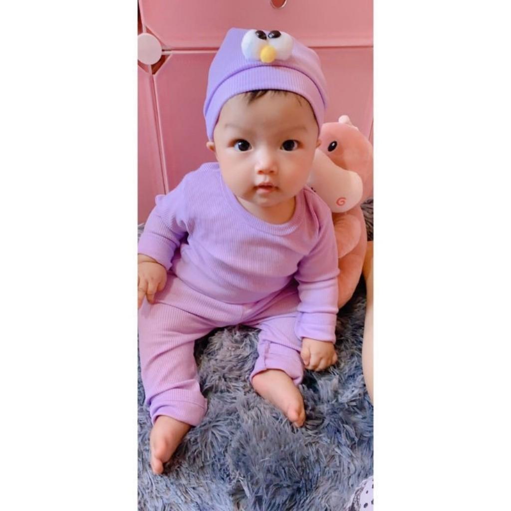 Bộ Dài Tay Cho Bé Bộ Len Tăm Dài Tay SIMPSON chất len tăm cao cấp form cực đẹp bé mặc ngủ bao ấm