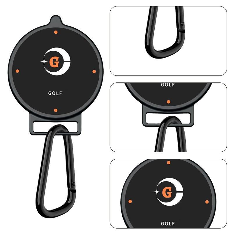 Khăn golf từ tính clip công nghiệp Golf Magnet Phụ kiện golf gắn vào câu lạc bộ xe golf hoặc trung tâm golf không có màu khăn: màu đen