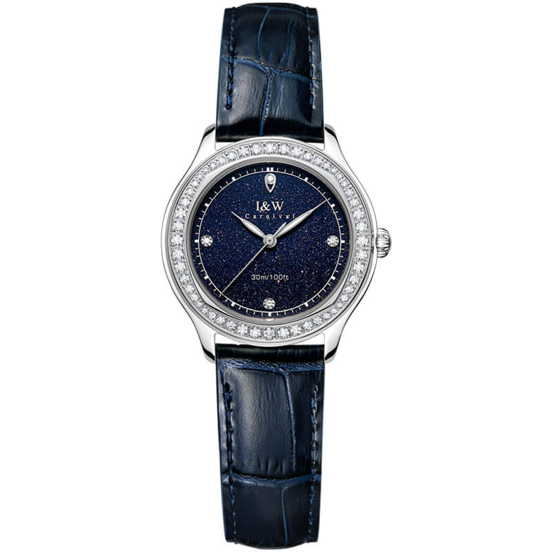 Đồng hồ nữ chính hãng IW CARNIVAL IW593L-2 Kính sapphire ,chống xước ,Chống nước 30m ,Bảo hành 24 tháng,Máy điện tử ,dây da cao cấp, thiết kế đơn giản dễ đeo