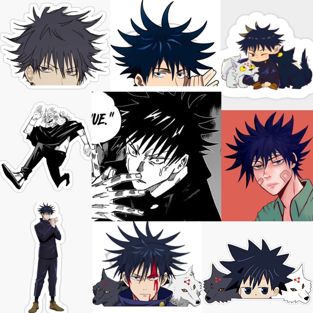 Ảnh Sticker Gojo satoru itadori 30-60 cái ép lụa khác nhau/Hình dán decal JuJutsu Kaisen