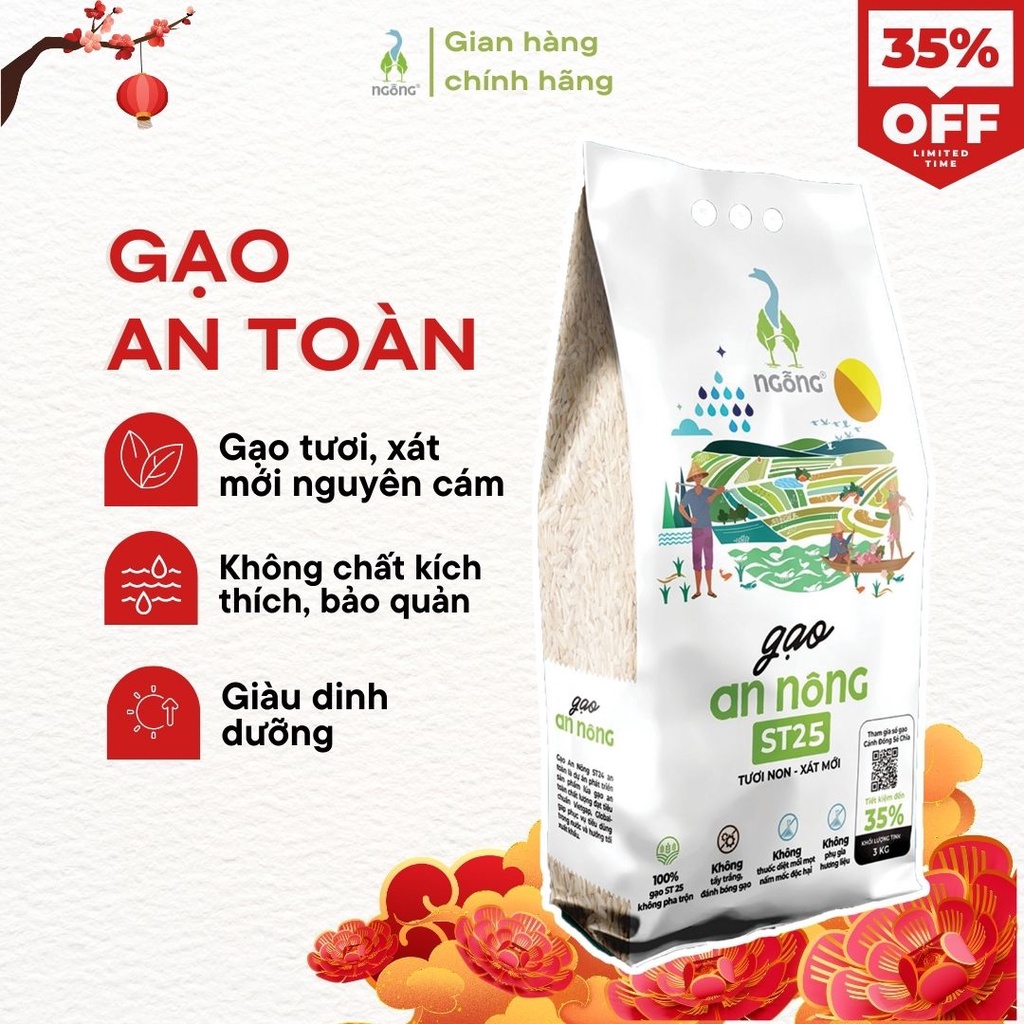 Gạo An Nông ST25 3kg