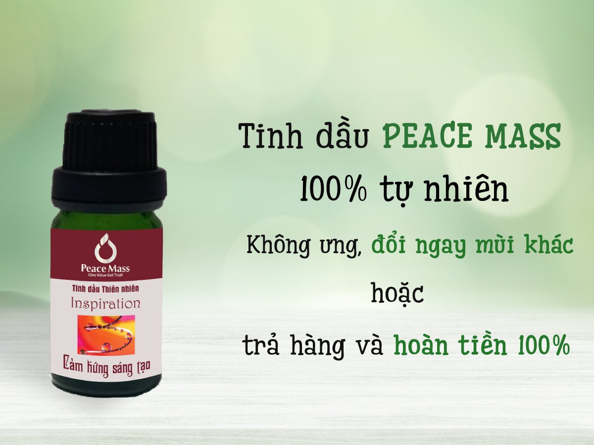 Tinh dầu Cảm Hứng Sáng Tạo Peace Mass dùng cho máy xông 10ml