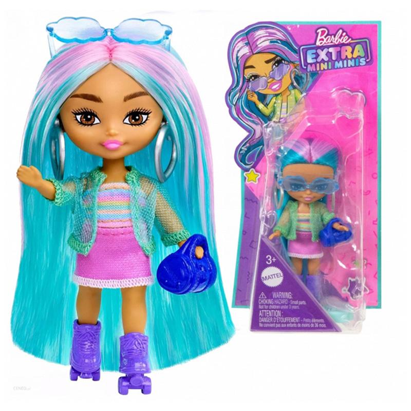 Đồ Chơi BARBIE Búp Bê Barbie Mini Mini Extra - Blue/Pink Hair HLN45/HLN44