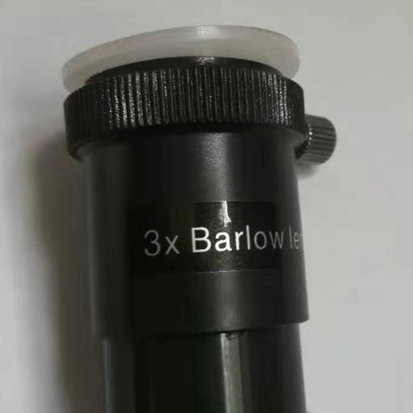 Telescope Eyepiece 1.25" Barlow Lens 3X & Moon Color Filter Yellow Universal