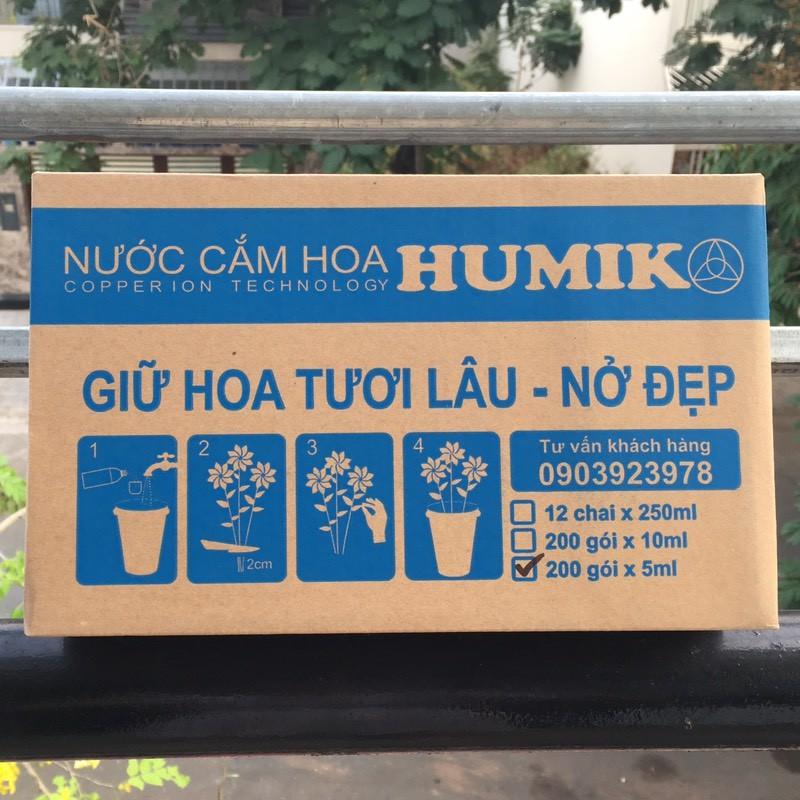 NƯỚC CẮM HOA HUMIK CÔNG NGHỆ ION ĐỒNG 5ML HỘP 200 GÓI