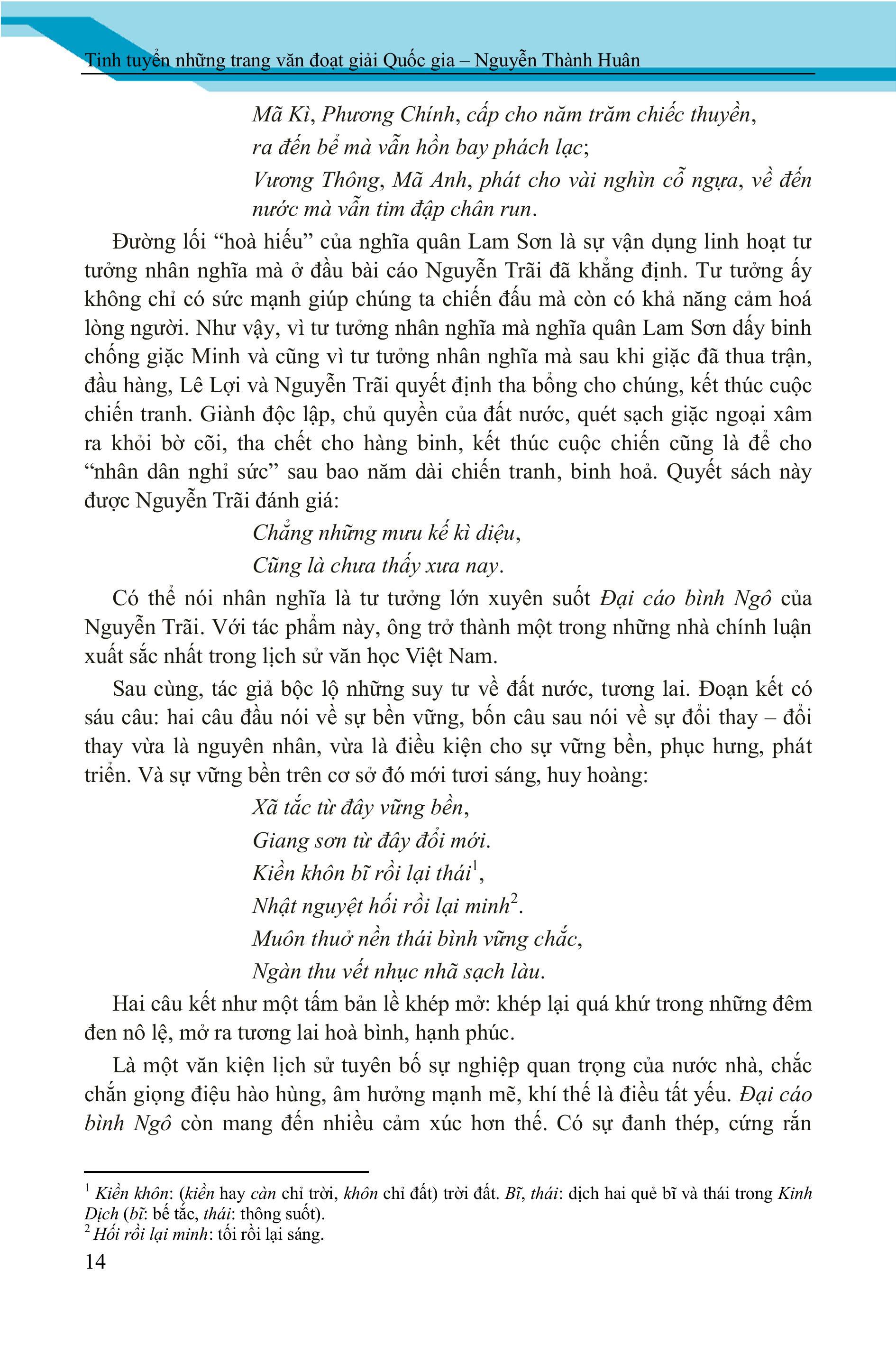 Sách - Tinh Tuyển Những Trang Văn Đoạt Giải Quốc Gia - Dùng Cho Khối THCS và THPT