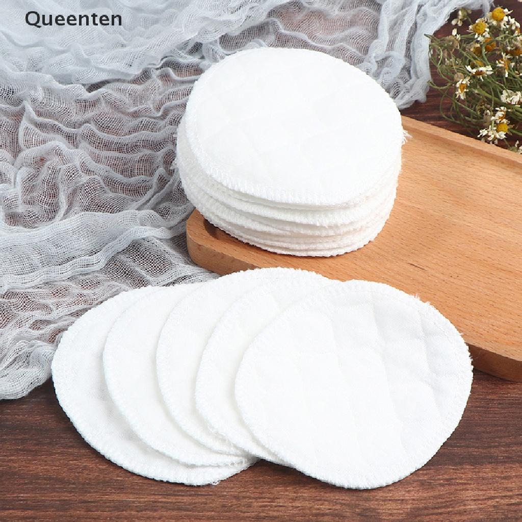 Queenten 20Pcs Reusable Cotton Pads Washable Makeup Remover Pad Soft Face Skin Cleaner QT