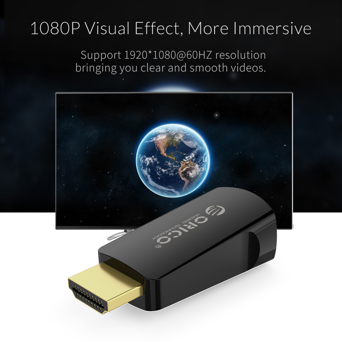 Đầu chuyển đổi HDMI sang VGA ORICO XD-HLFV- Hàng Chính Hãng