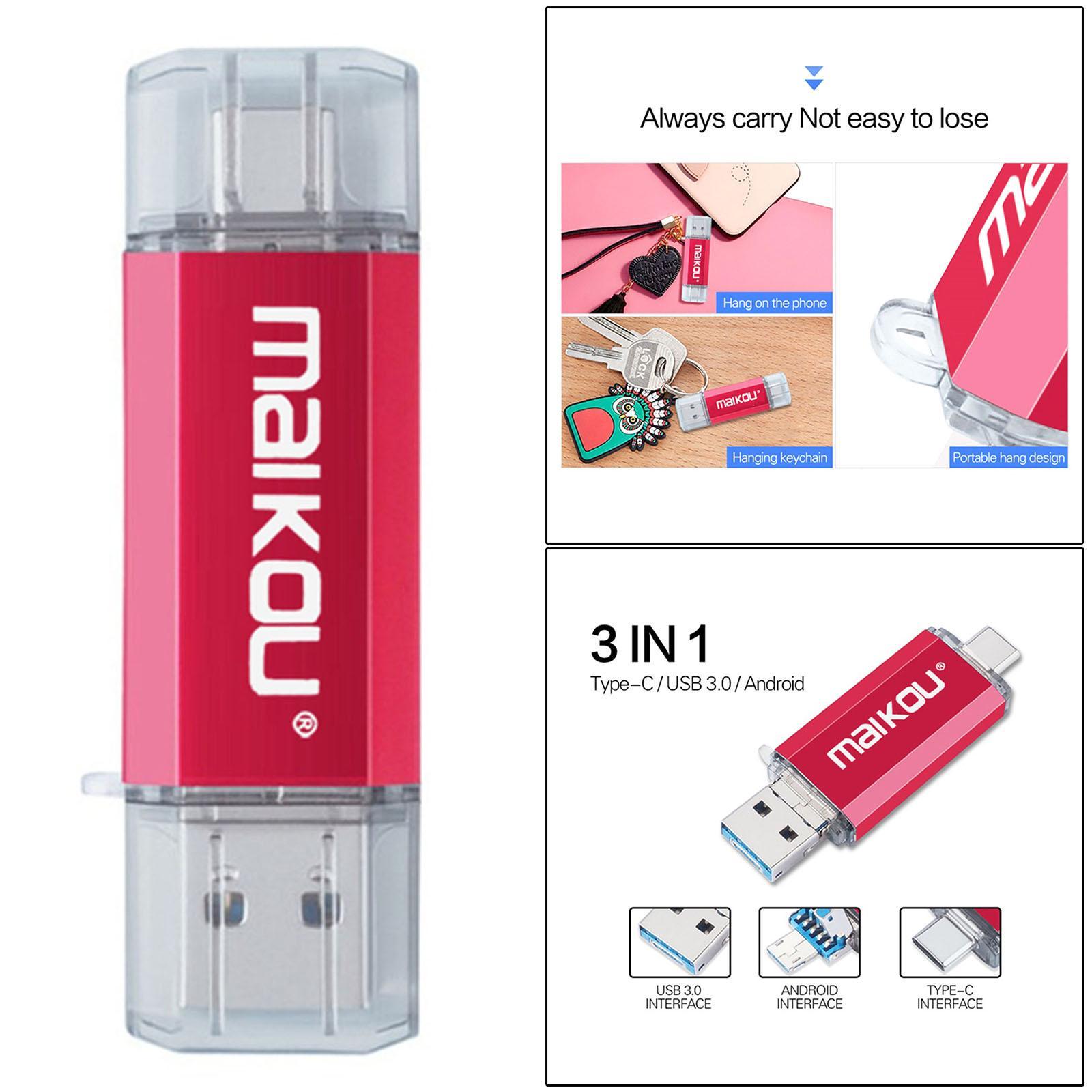 3 in 1 32G USB Flash Drive Type- USB Memory