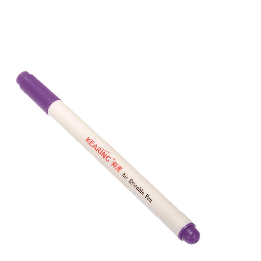 1 Piece 0.8mm Air Erasable Pen Auto-Vanishing Pen for DIY Fabric Marking Purple