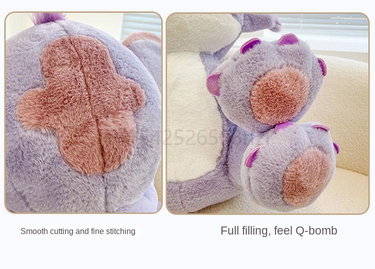 Gấu bông Stitch màu tím – Quà tặng thú nhồi bông nhân vật hoạt hình siêu dễ thương – Size từ 25 đến 80 cm – Gối ôm cho bé ngủ ngon