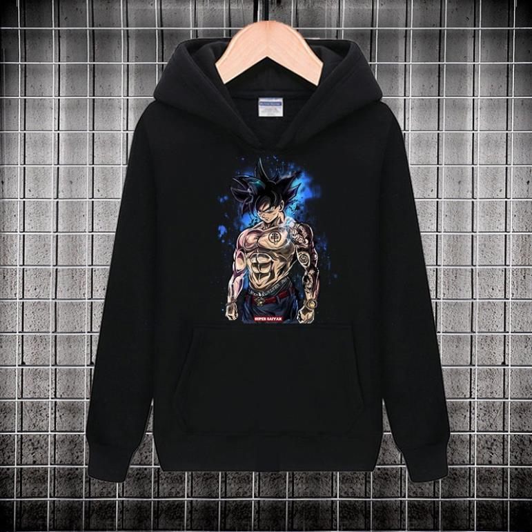RẺ VÔ ĐỊCH NEW Áo Hoodie Đen Anime Dragon Ball - Hoạt Hình 7 Viên Ngọc Rồng giá xưởng