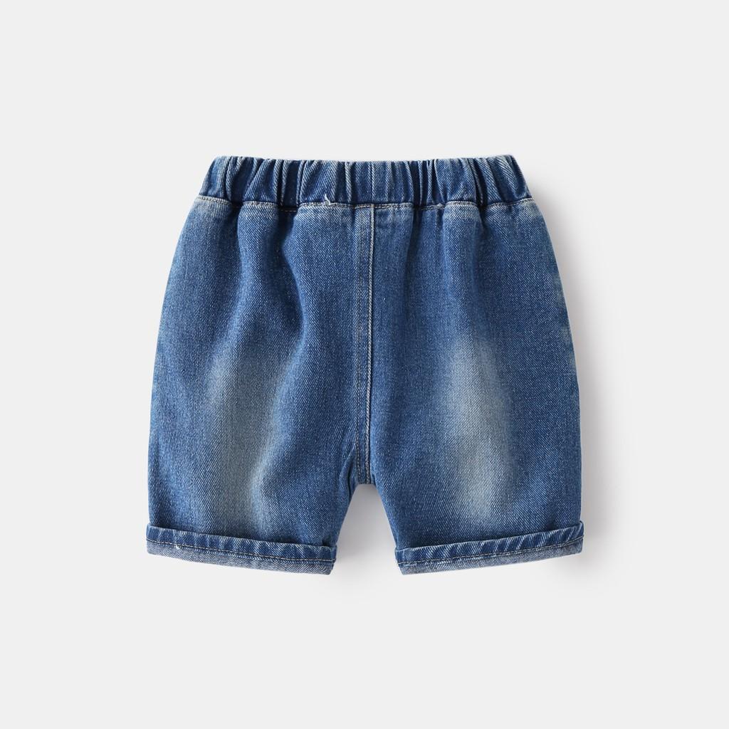 Quần Jeans Cho Bé WELLKIDS Quần Short Cho Bé Chất Bò Mềm Xuất Âu Mỹ 031