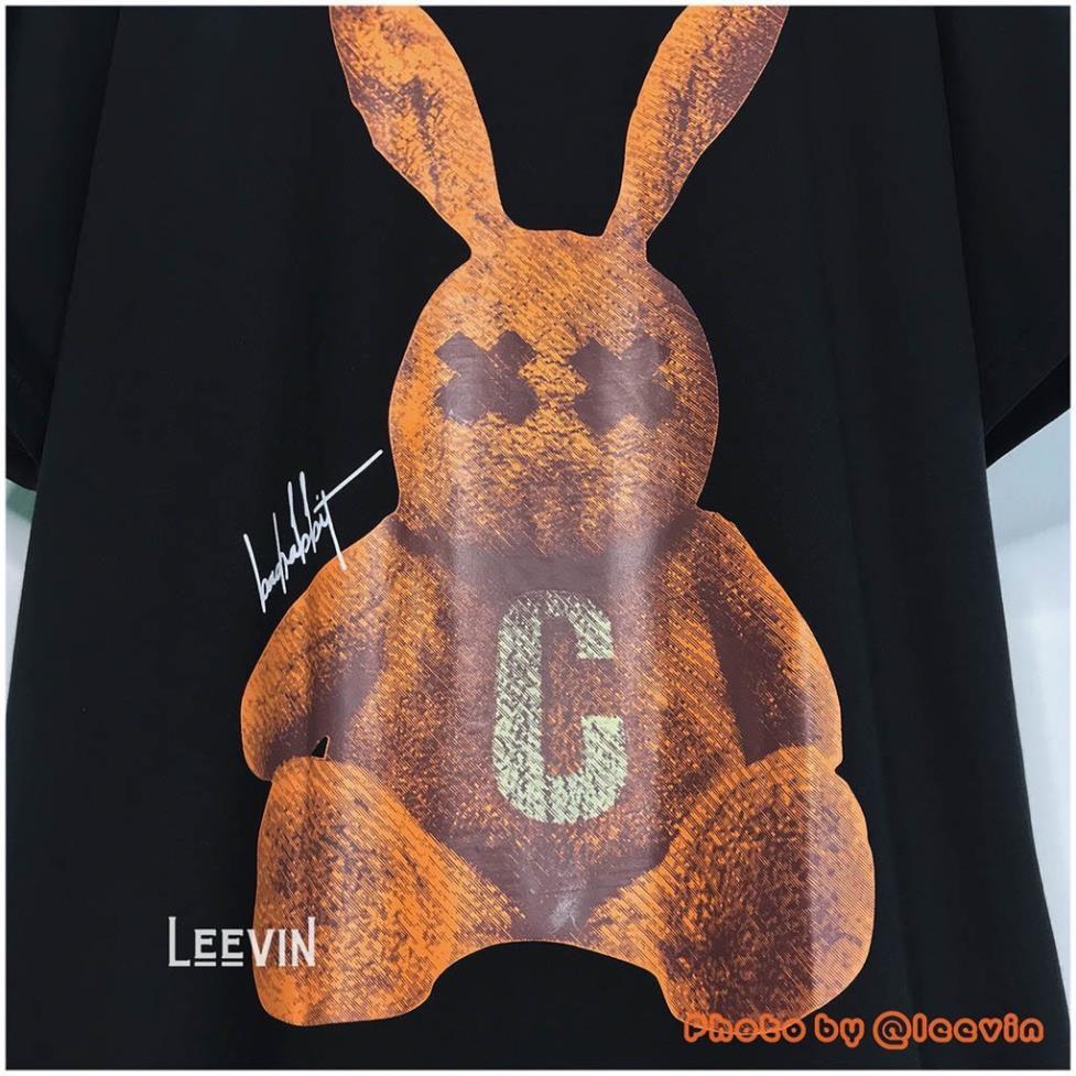 Áo thun tay lỡ dáng Unisex form rộng phong cách Ulzzang hình thỏ rabbit