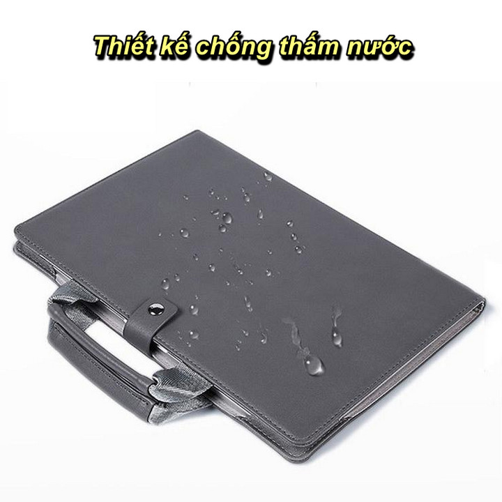 Túi Xách Dạng Ốp Đựng Laptop Leather Fabric Cover - Home and Garden