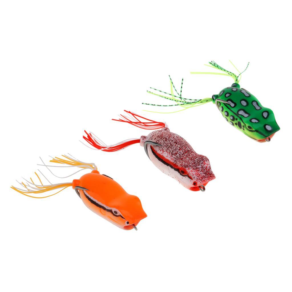 5.5cm Lifelike Topwater Frog Fishing Lure Hook Bait