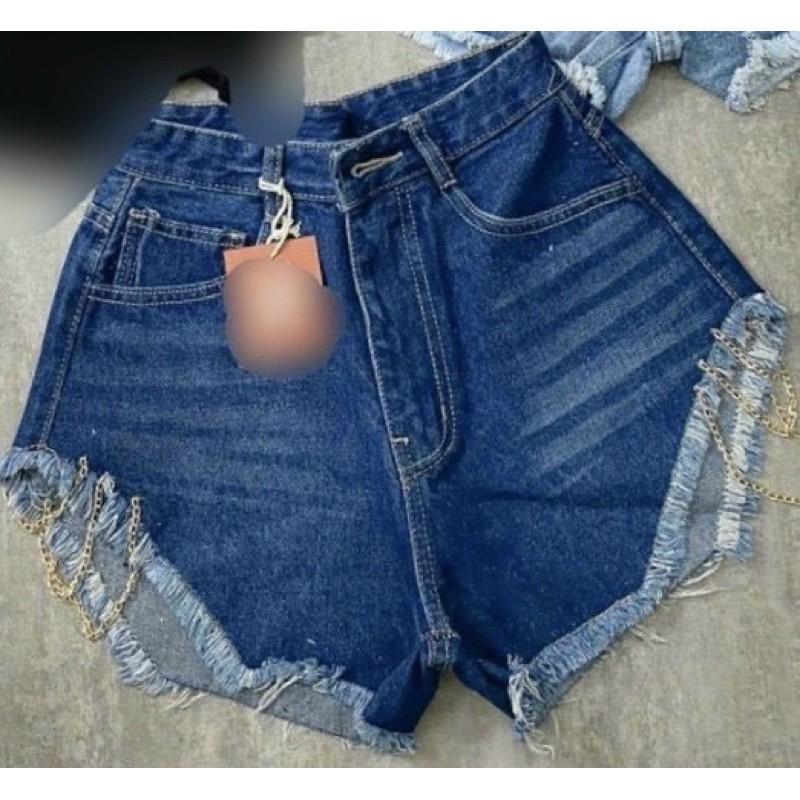 quần shorts jeans phói dây xích đùi siêu sexy-C7T