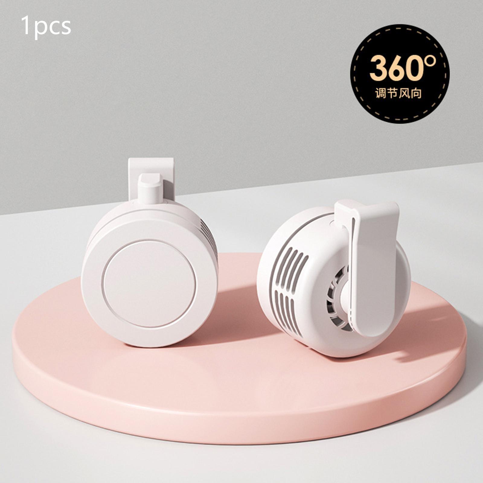 2x Portable Mini Clip Fan Working Home Outdoor USB Personal Fan 60 Blades