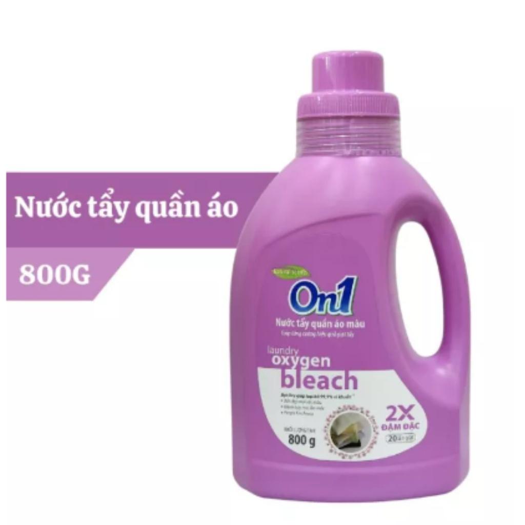 Nước tẩy quần áo màu On1 hương Purple Freshness 800g N7501 khử mùi hôi ẩm mốc lưu hương thơm mát - Lixco Việt Nam