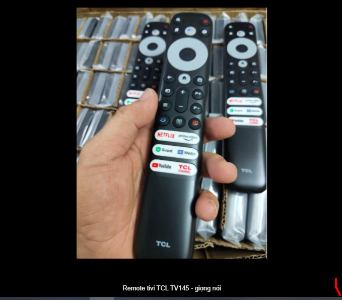 Remote tivi TCL TV145 - giọng nói hàng chính hãng
