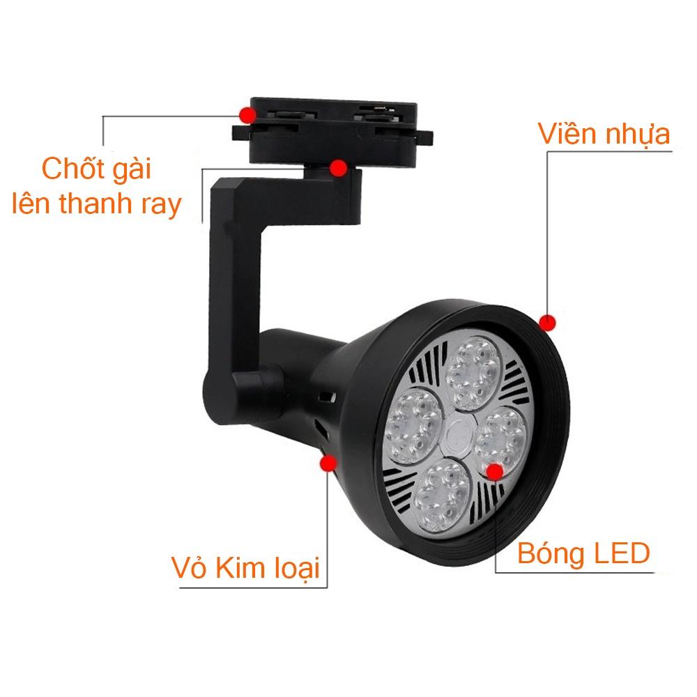 Đèn rọi ray LED 35W, Ánh sáng chiếu điểm Trang trí phòng khách, Nhà hàng, Khách sạn, Showroom, Tiểu cảnh Thủy sinh