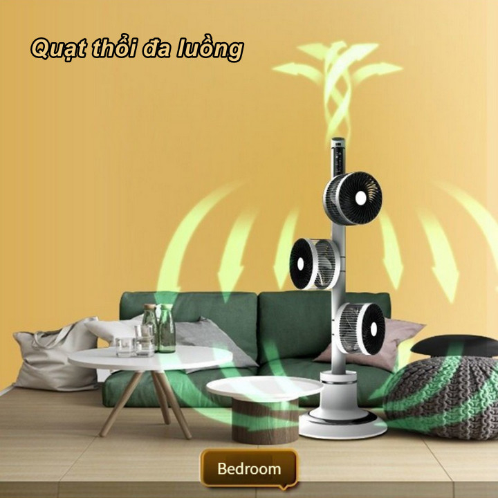 Quạt Đối Lưu Đa Luồng KARSON 3D Cao Cấp Có Remote Điều Khiển Từ Xa