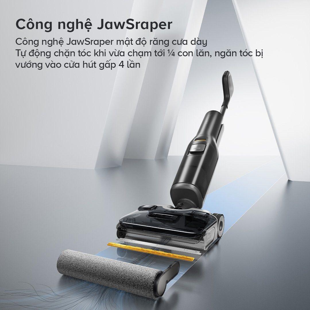 Máy Hút Bụi Lau Sàn Roborock F25 Sấy Giẻ Lau Bằng Khí Nóng Khử Khuẩn 22.000 Pa - Hàng Chính Hãng