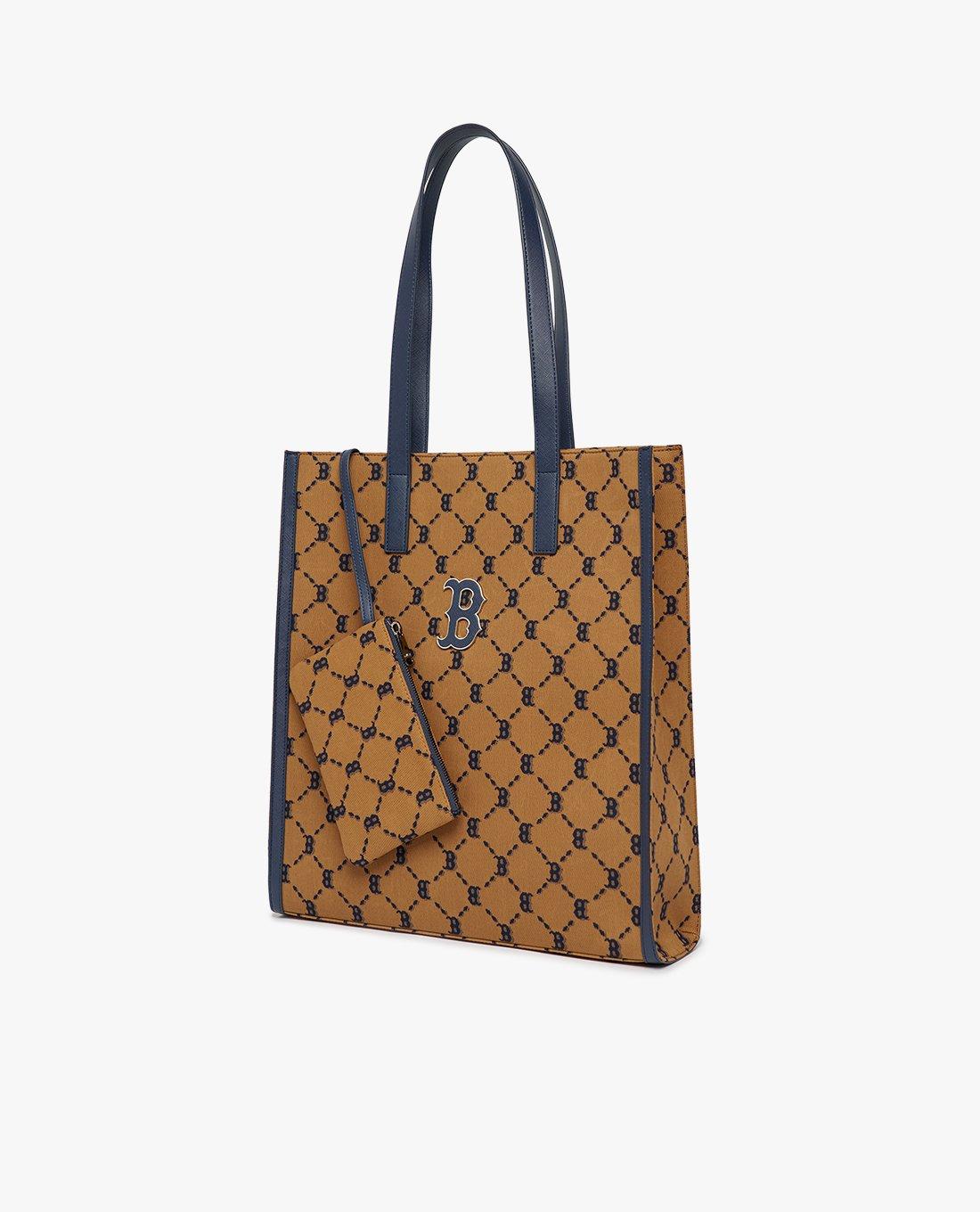 MLB - Túi tote chữ nhật Monogram Diamond Jacquard 3AORM012N