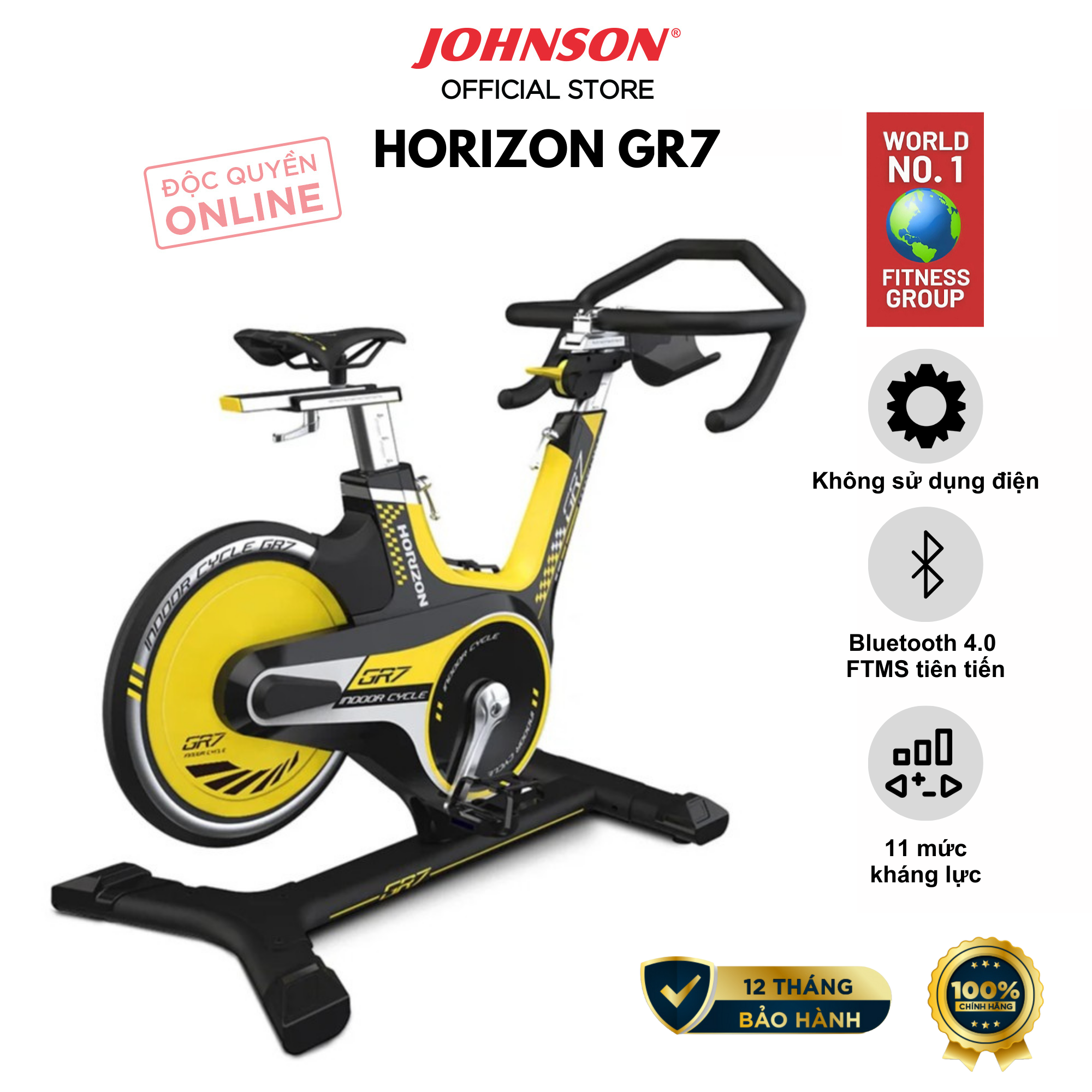 Xe Đạp Tập Trong Nhà Horizon Fitness GR7 Thiết Kế Công Thái Học, Kiểu Dáng Hiện Đại, Kết Nối Atzone