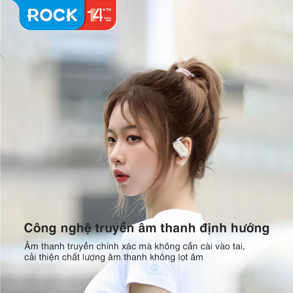 Tai nghe bluetooth không dây kẹp vành tai Rockspace X900 OWS Bluetooth Earphones Hàng chính hãng bảo hành 12 tháng