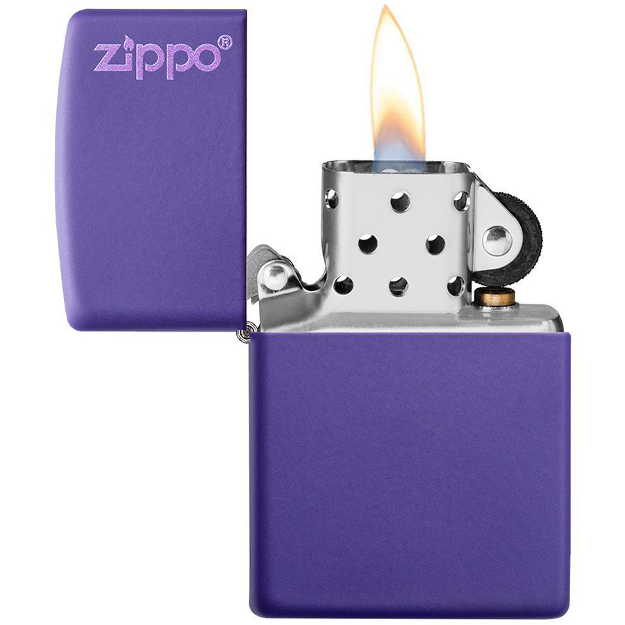 Bật Lửa Zippo 237Zl – Zippo Purple Matte Zippo Logo