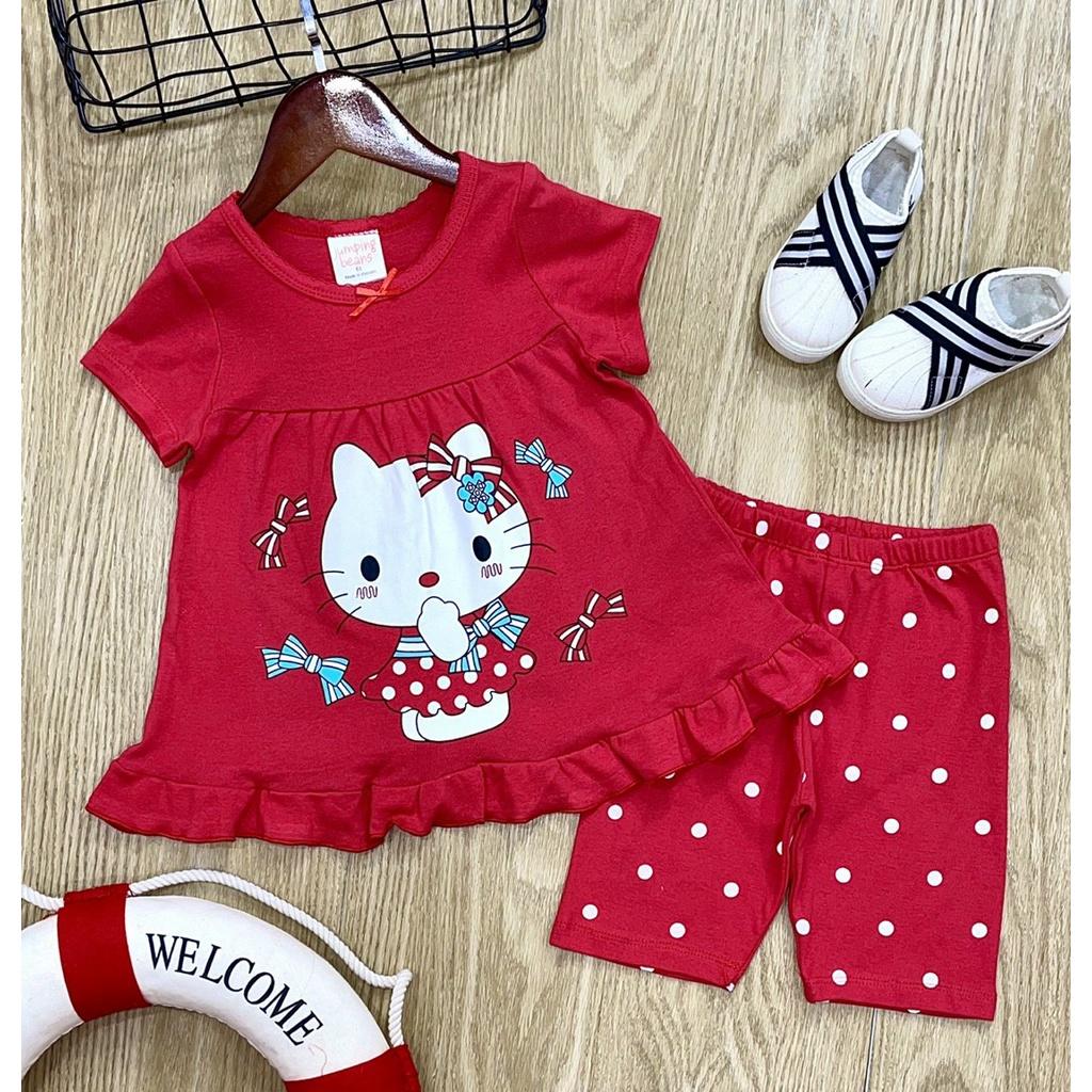 Bộ Babydoll cotton borip xuất mịn mát cho bé Gái, Hình in sắc nét, họa tiết Hot hit bé nào cũng mê tít