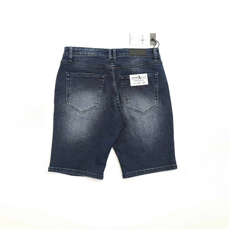 Quần Short Jeans Nam Rách Cao Cấp HUNTER -RAYS Form Slimfit Thun Màu Xanh S57