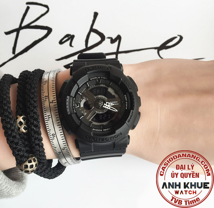 Đồng hồ nữ dây nhựa Casio Baby-G chính hãng BA-110BC-1ADR (43mm)