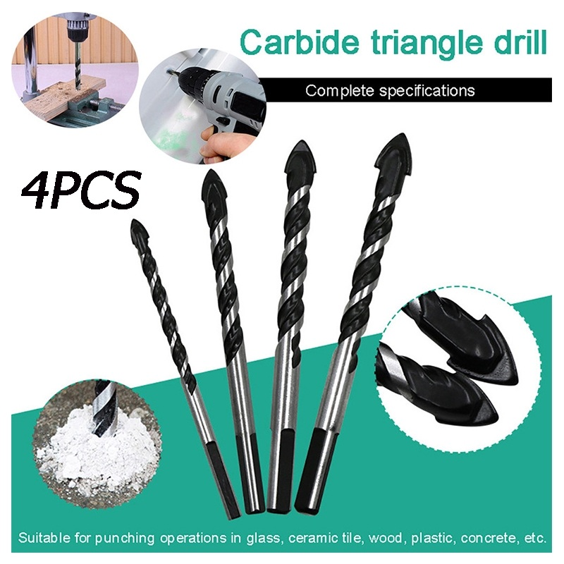 Bộ 5 Mũi Khoan Hình Tam Giác Đa Năng Kích Thước 6 / 8 / 10 / 12mm - miếng lót chuột