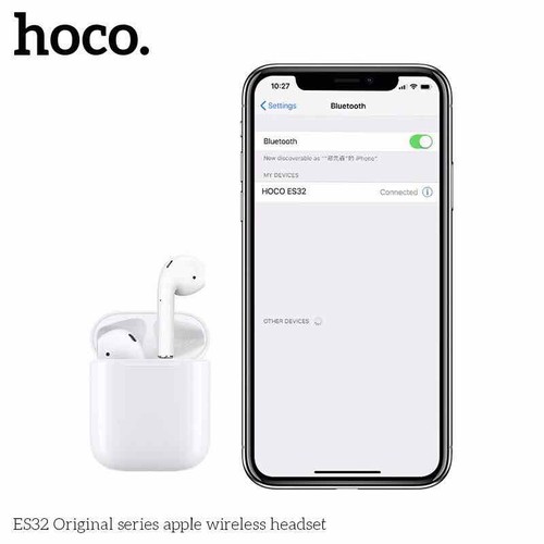 Tai Nghe Bluetooth Không Dây Hoco ES32 Hỗ Trợ Sạc Không Dây - Hàng Chính Hãng