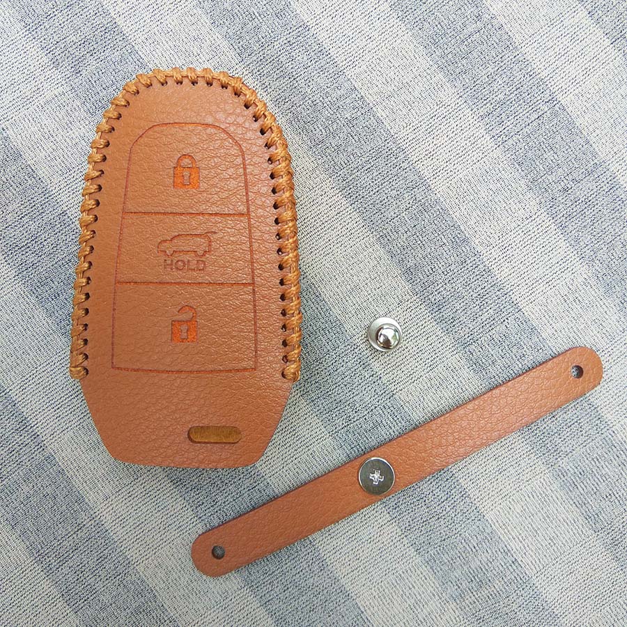 Bao da chìa khóa smartkey xe hơi Peugeot