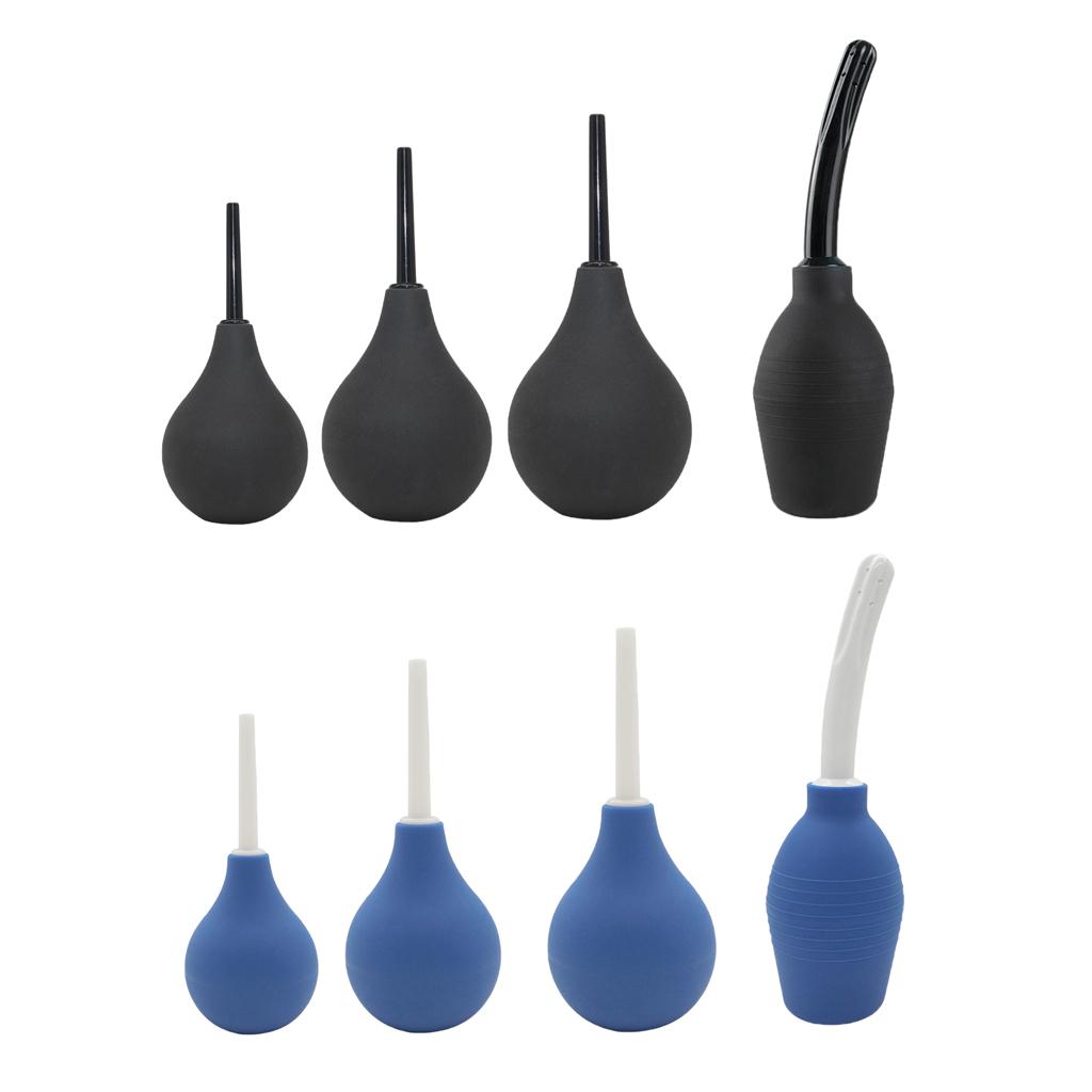 3 Pieces Soft Safe 90ml Vaginal Anal Douche Enema Bag Bulb for Women Man