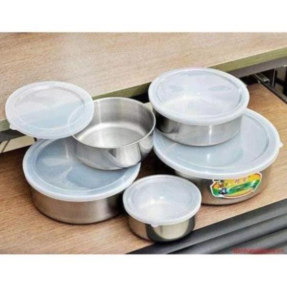 BỘ 5 BÁT INOX ĐỰNG THỨC ĂN cl123 678