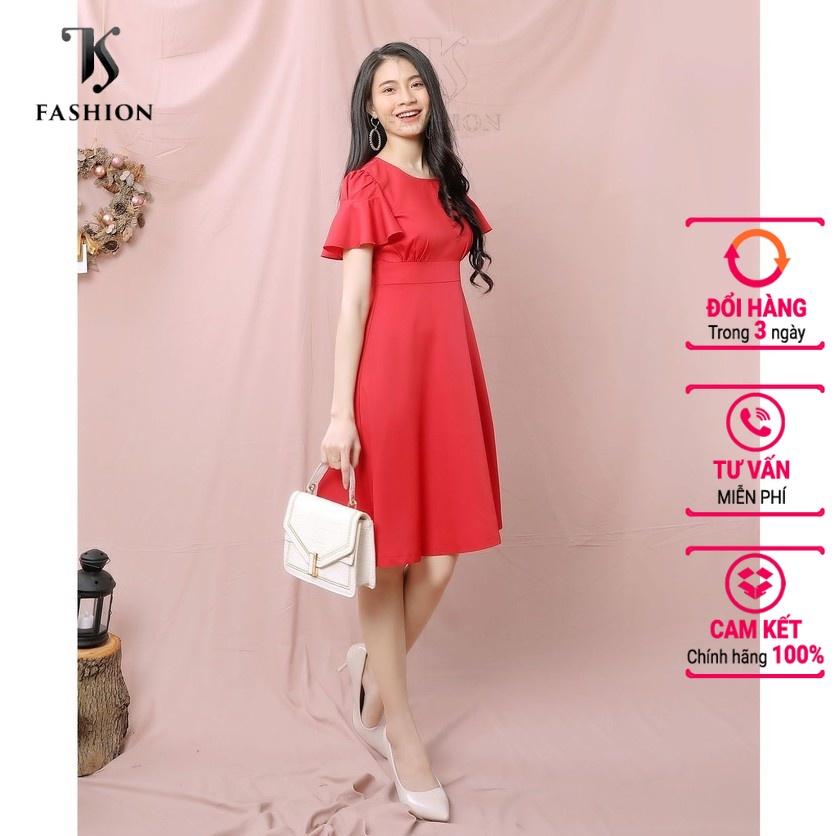 Đầm nữ thiết kế tay cánh tiên - Váy nữ dáng xòe TK FASHION DK930