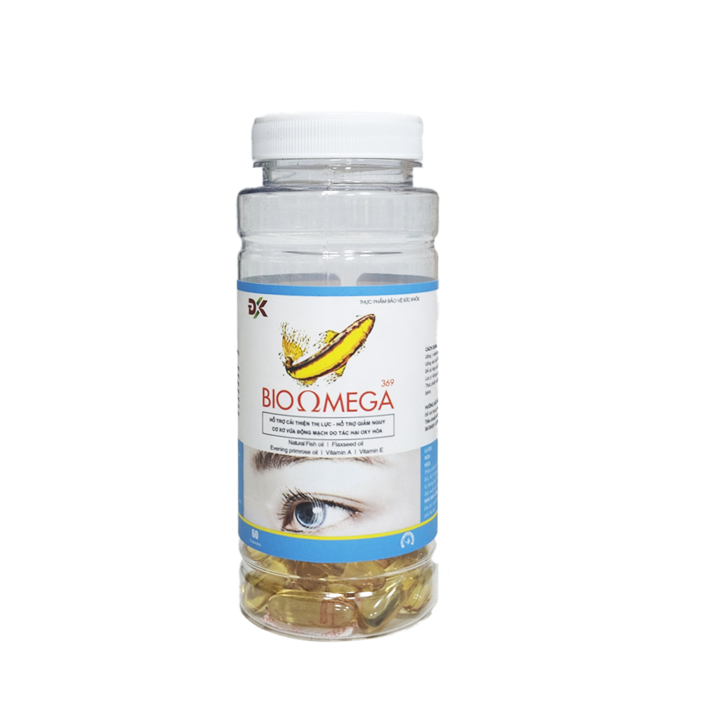 Viên Uống Dầu Cá Giảm Khô Mắt Cải Thiện Thị Lực Bio Omega 369 ( Hộp 60 viên )