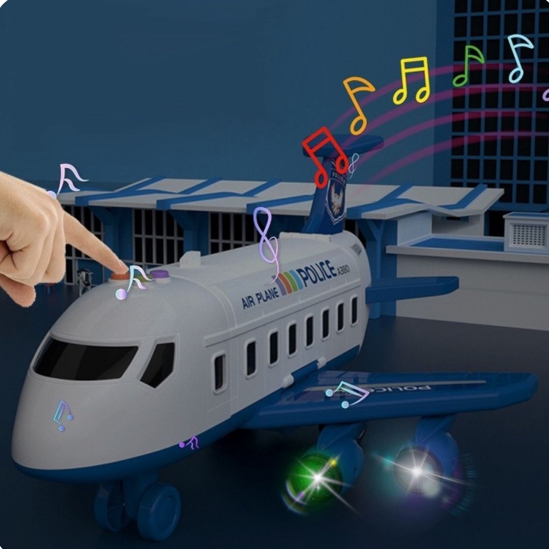 Đồ chơi máy bay trẻ em cỡ lớn,hiệu ứng âm thanh, ánh sáng, biến dạng đa chức năng