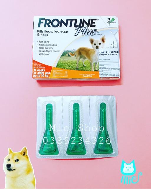 Nhỏ gáy trị ve rận Frontline Plus cho mèo và chó