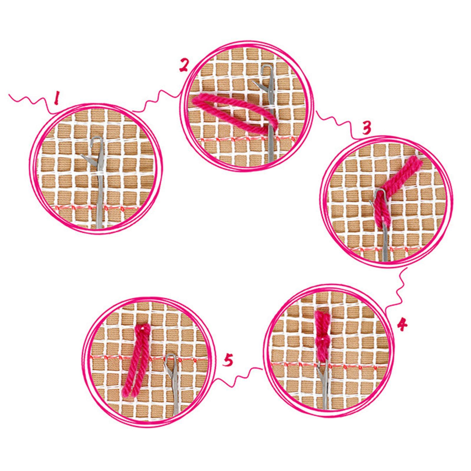 Owl Latch DIY Rug Making Kit 20 x 14 Creative DIY Rug Crochet Yarn Kits Carpet Making Kit