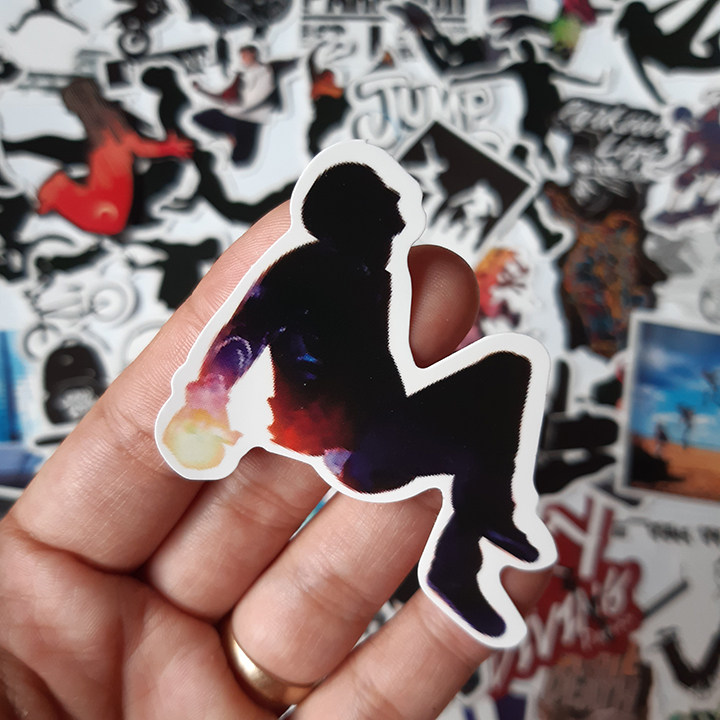 Bộ Sticker dán cao cấp chủ đề PARKOUR - Dùng dán Xe, dán mũ bảo hiểm, dán Laptop