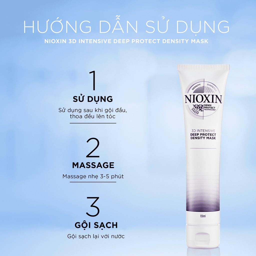 Dầu Hấp Tóc Nioxin 3D Bảo Vệ Tóc Và Da Đầu, Giúp Tóc Vào Nếp Mềm Mượt Intensive Deep Protect Density Mask 150ml/500ml