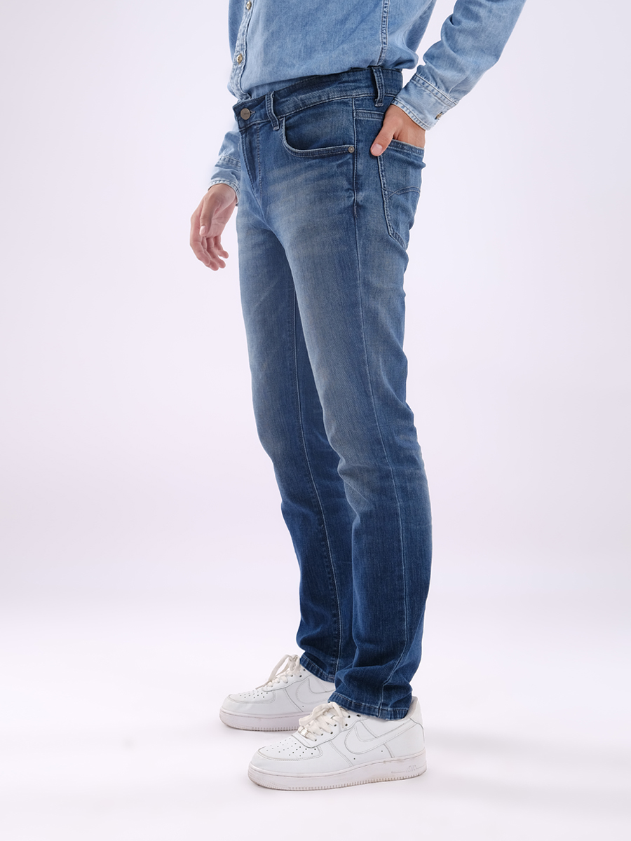 Quần nam dài jeans ống suông MJB0185